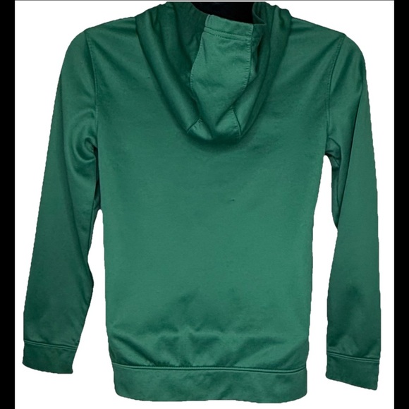 NBA Boys Youth Boston Celtics Hoodie Nylon  L 14-16 Green Pullover Pocket Logo - Picture 7 of 13